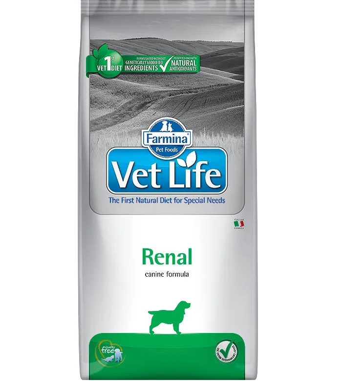 

Сухой корм для собак Farmina Vet Life Renal, диетический, злаки, 12кг, Vet Life Renal