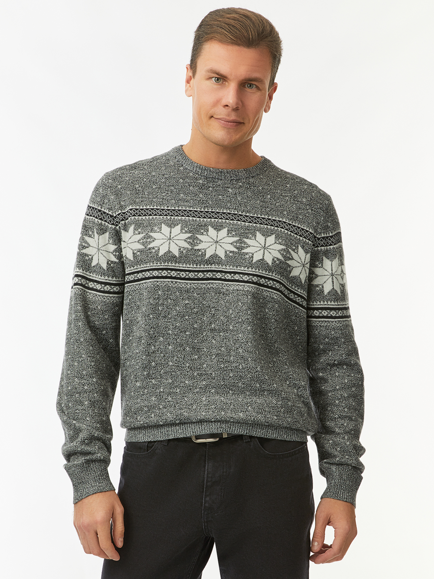 

Джемпер мужской oodji 4L110049M серый M, 4L110049M