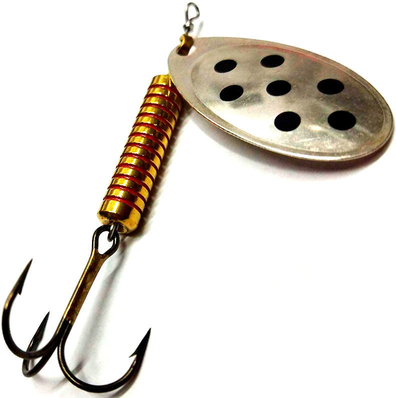 

Mosca Блесна вращающаяся (вертушка) MOSCA SPANTO ( 15гр/Silver, Black Spot), Серебристый;черный