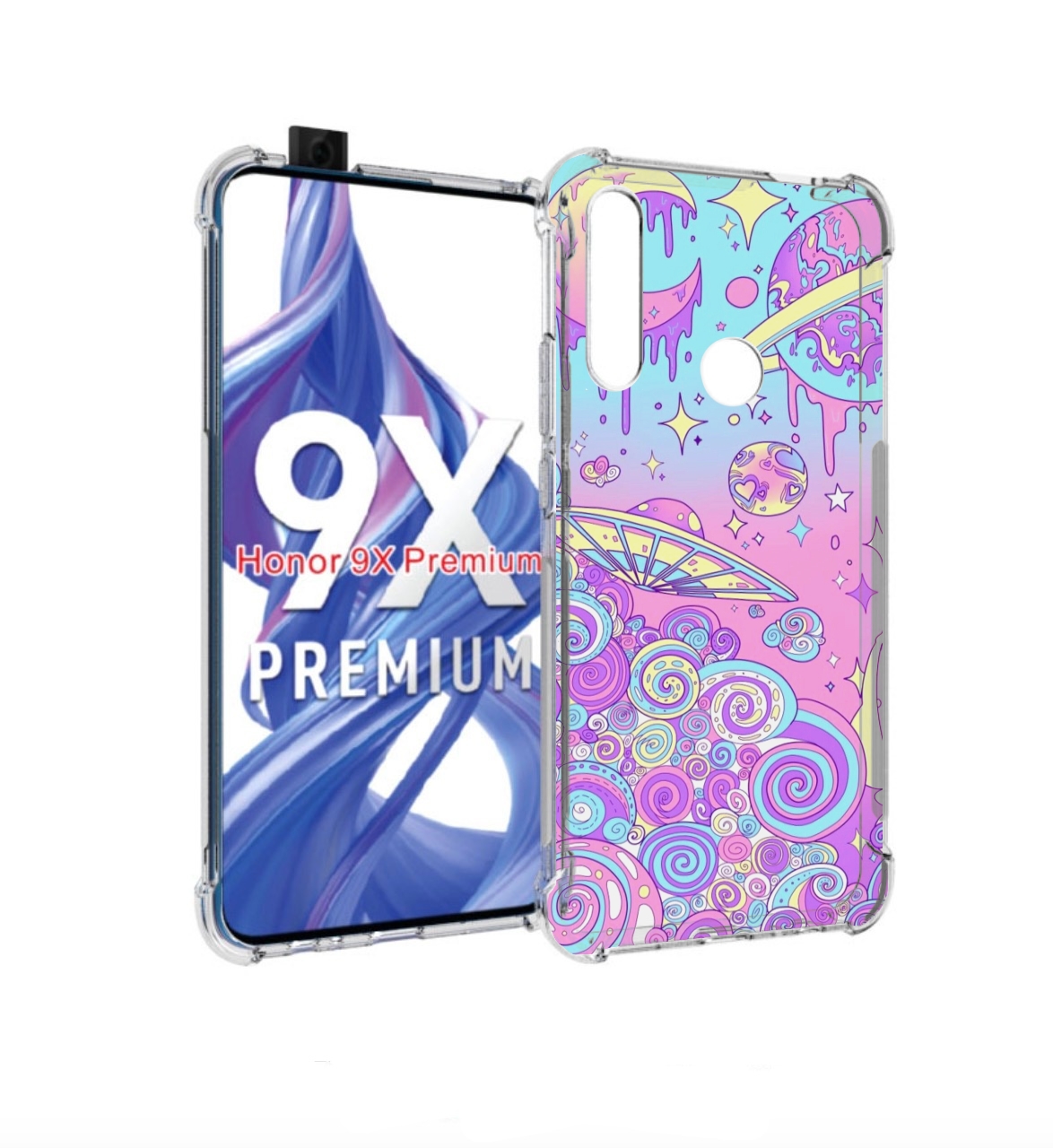 

Чехол бампер MyPads ванильные планеты для Honor 9X (STK-LX1), Прозрачный, Tocco