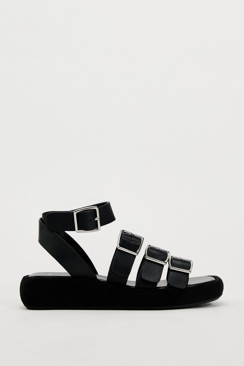 

Сандалии женские ZARA 11604310 черные 40 EU, Черный, 11604310
