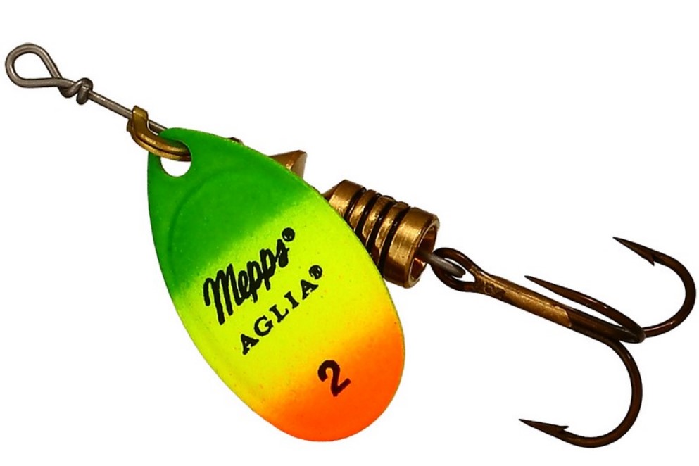 

Mepps Блесна вращающаяся (вертушка) MEPPS AGLIA FLUO ( 4,5гр/Tiger), Разноцветный