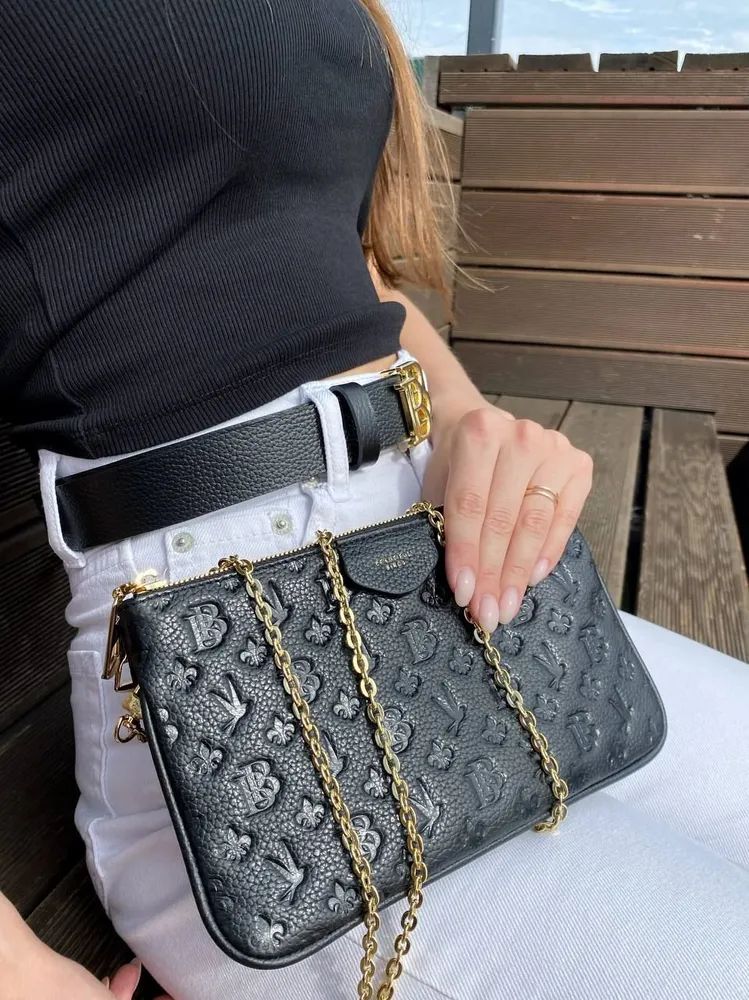 Сумка кросс-боди женская BEAUTIFUL BIRDS FLICKER, черный/золото