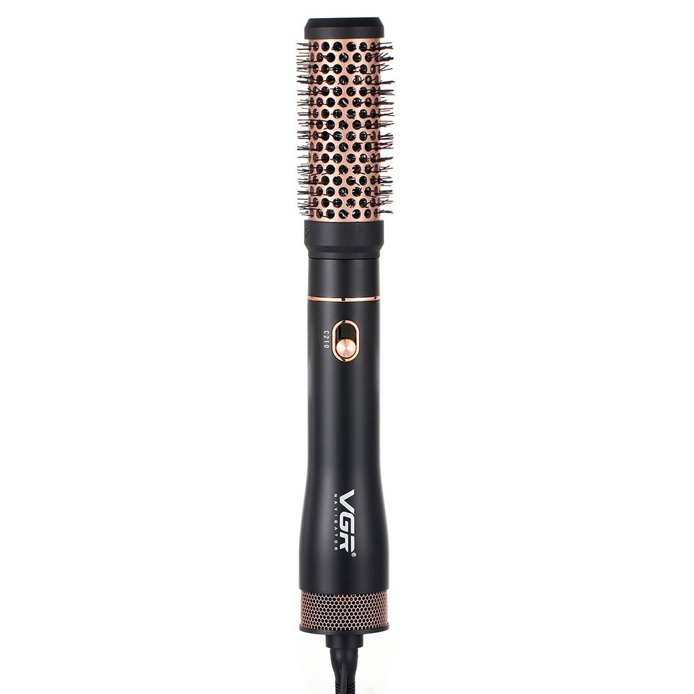Фен-щетка VGR V-559 650 Вт черный 2 в 1 один шаг фен горячий воздух щетка для волос выпрямитель расческа завивка вращающиеся валики щетка инструменты для укладки волос