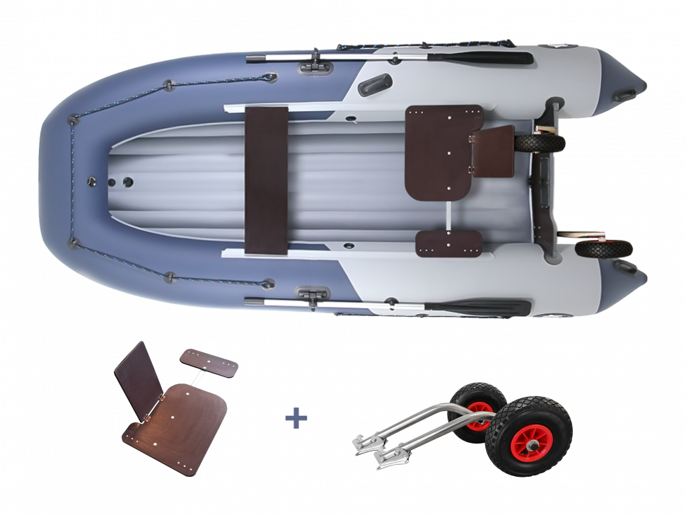 Комплект надувная лодка НДНД Grouper 350 с сиденьем 