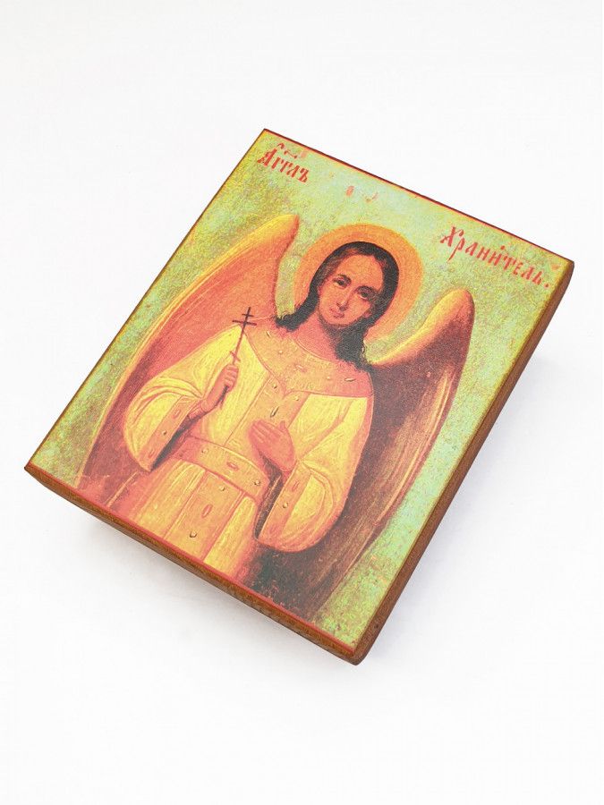 

Икона Ангел Хранитель, под старину, 10х12 см