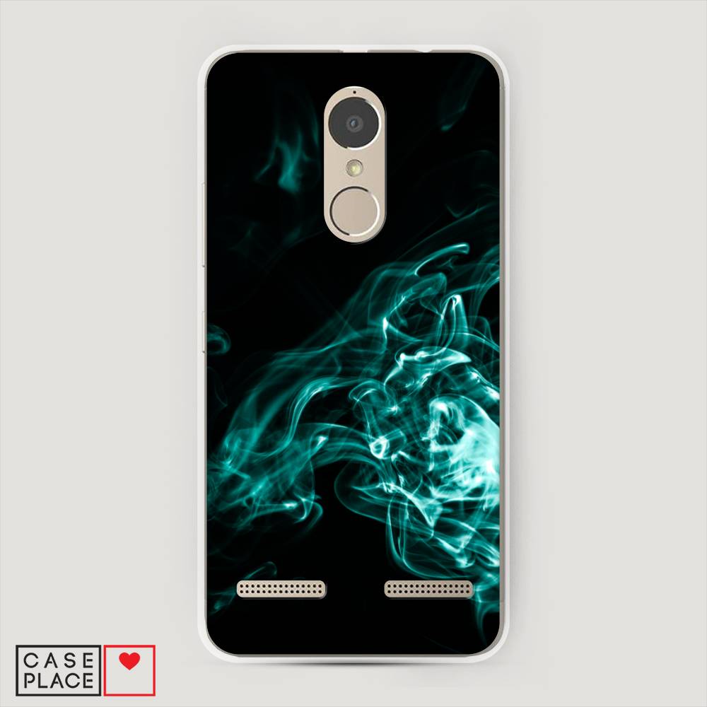 

Чехол на Lenovo K6 Power "Дым", Голубой;черный, 112350-3