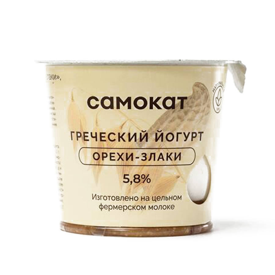 фото Йогурт греческий самокат, 0,2%, 125 г