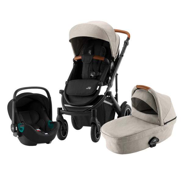 

Детская коляска 3 в 1 Britax Roemer Smile III BS3 i-Sense Pure Beige/Space Black