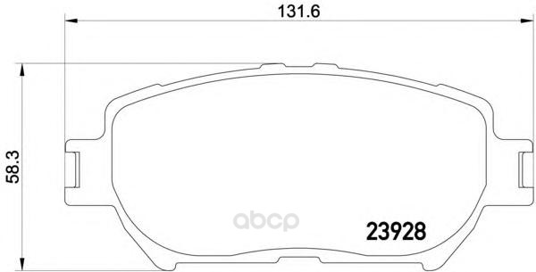 фото Колодки тормозные дисковые компл. hq3 camry (mcv3 acv3 xv3 ) camry stufenheck (mcv3 acv3 x textar