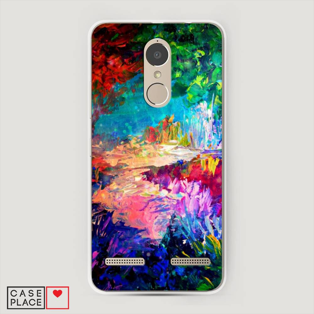 

Чехол на Lenovo K6 Power "Лес-гуашь", Синий;розовый;зеленый, 112350-4