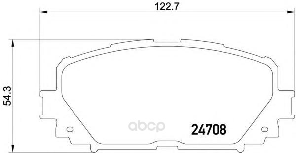 

Колодки TOYOTA YARIS 1,0/1,3/1,8 06=>