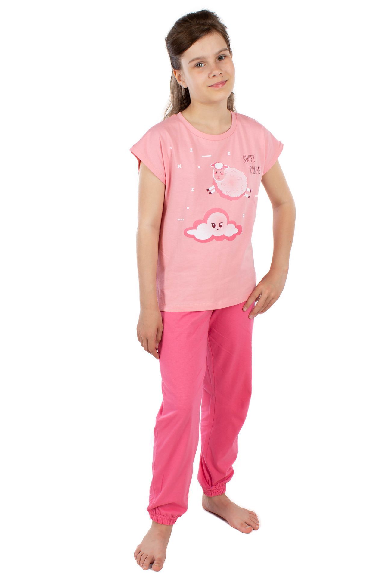 Пижама детская BASIA Л3185-7640, розовый, 140