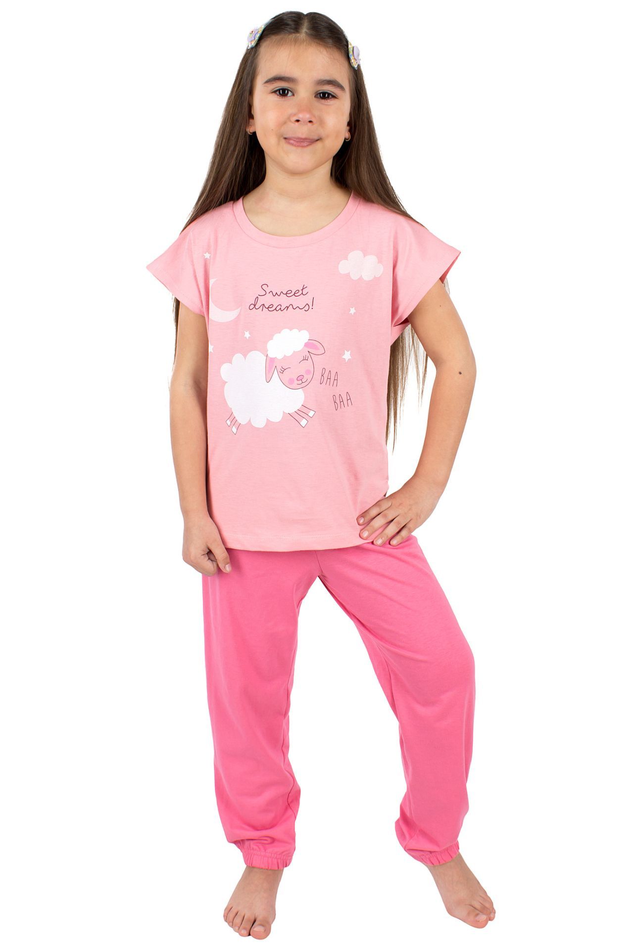Пижама детская BASIA Л3184-7639, розовый, 116