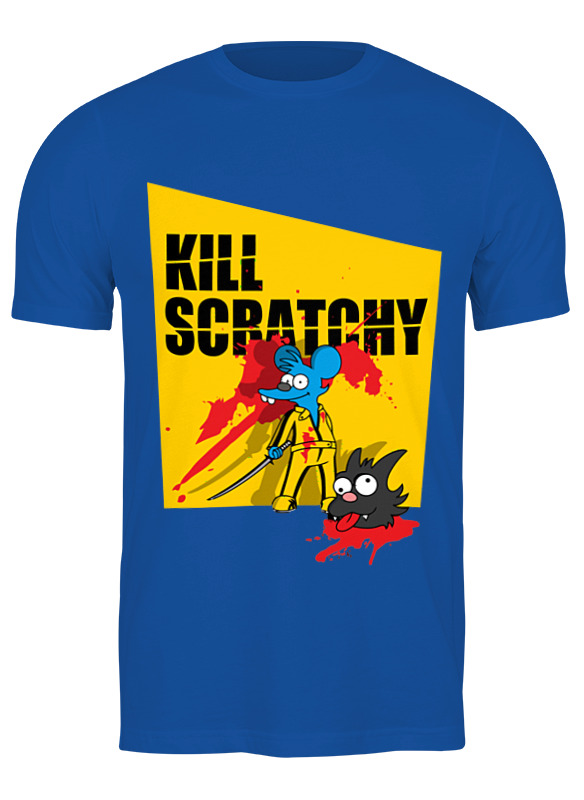 

Футболка мужская Printio Щекотка и царапка (симпсоны) 2832779 синяя 2XL, Синий, Щекотка и царапка (симпсоны) 2832779