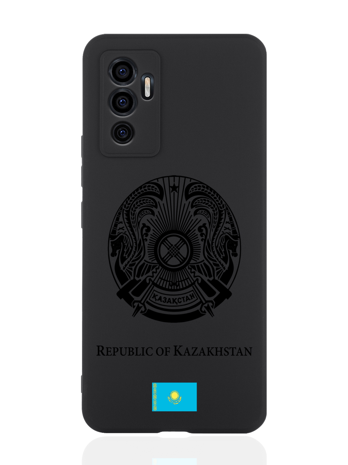 

Чехол SignumCase для Vivo V23e Черный лаковый Герб Казахстана черный