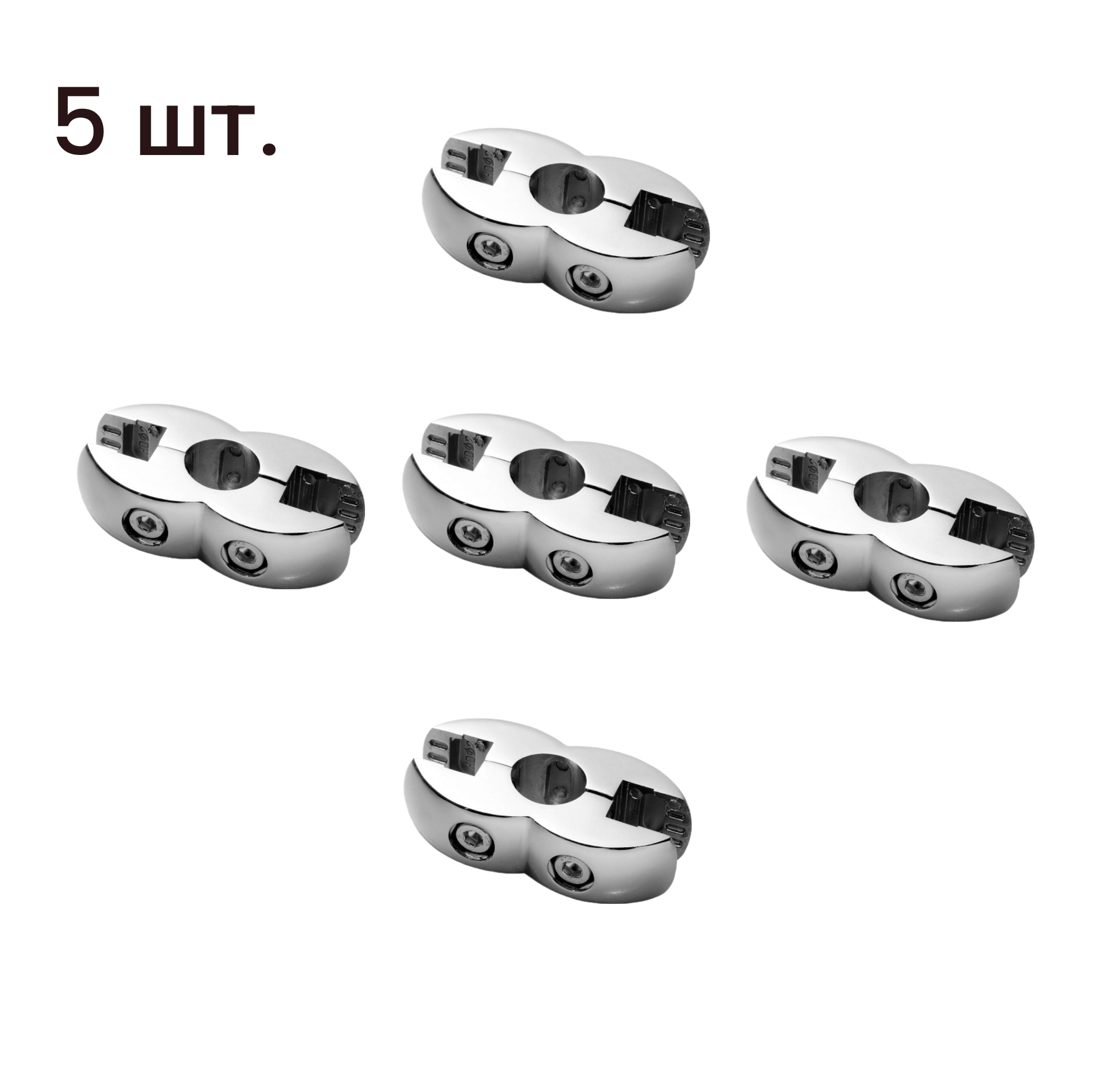 

Держатель для стекла и плиты двойной R-7A551JK55 , c вкладкой, 5 шт, Серебристый