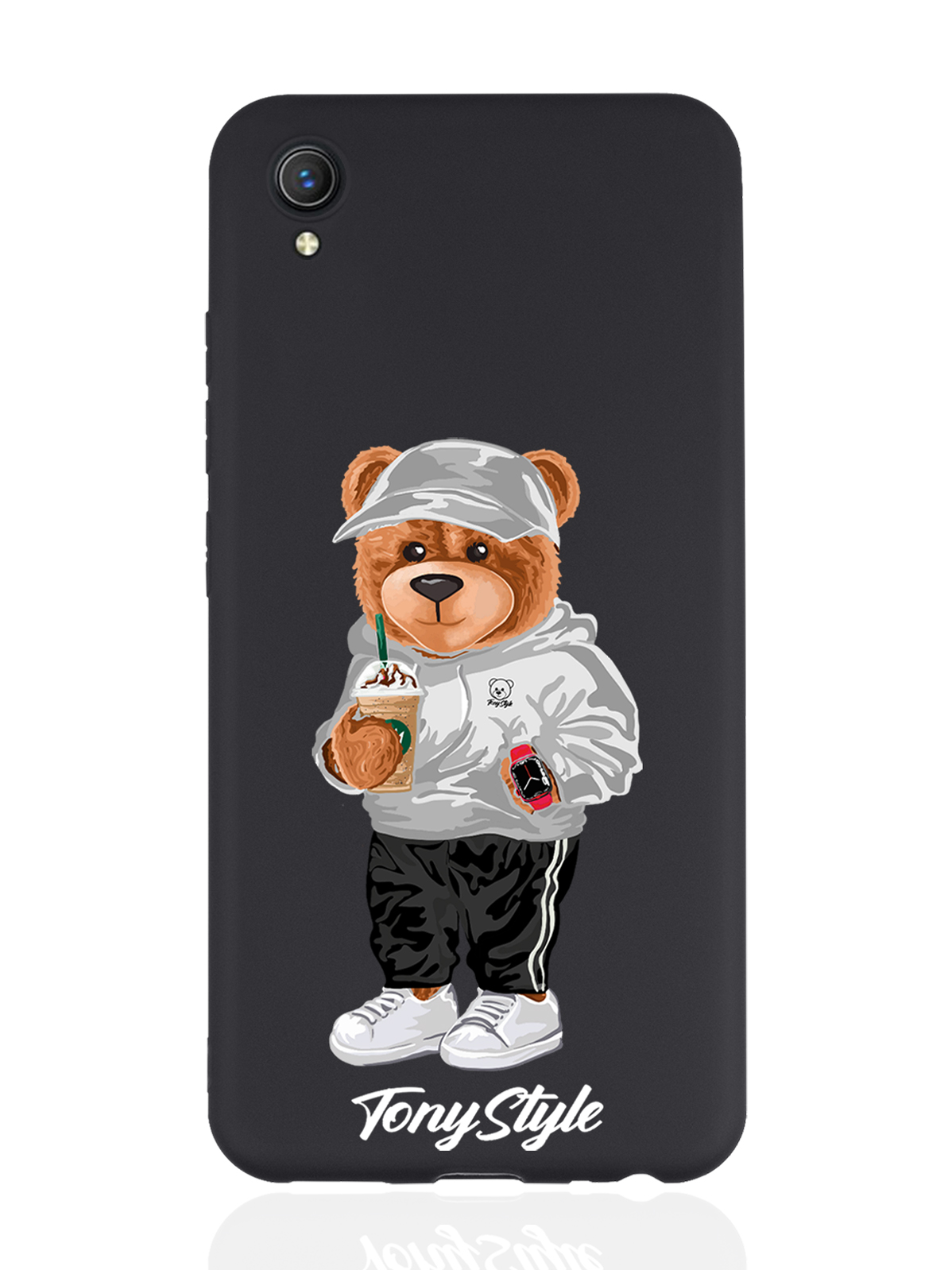 

Чехол Tony Style для Vivo Y1S/Y91C Tony Style с кофе черный, Серый;белый;черный