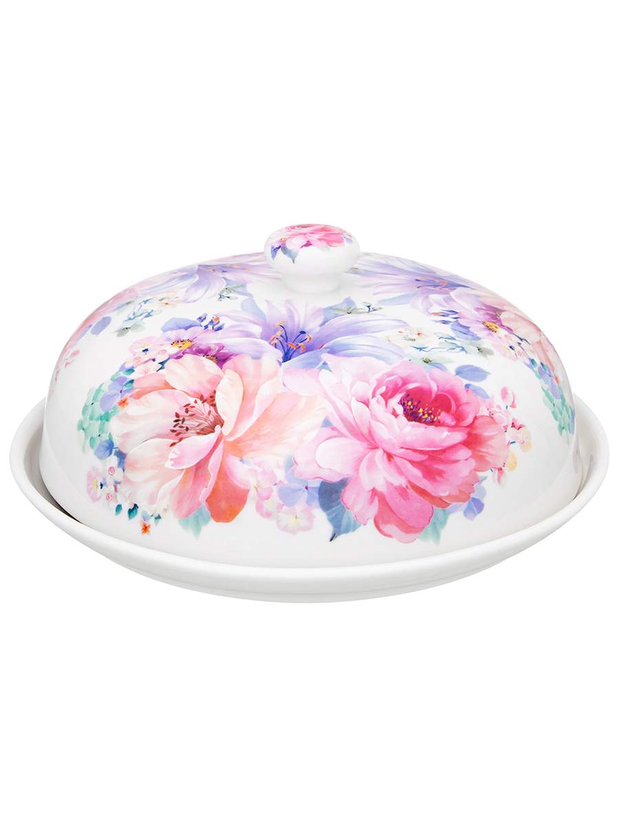 

Блюдо для блинов Elan Gallery Акварель NEW BONE CHINA 23х23х9,5 см
