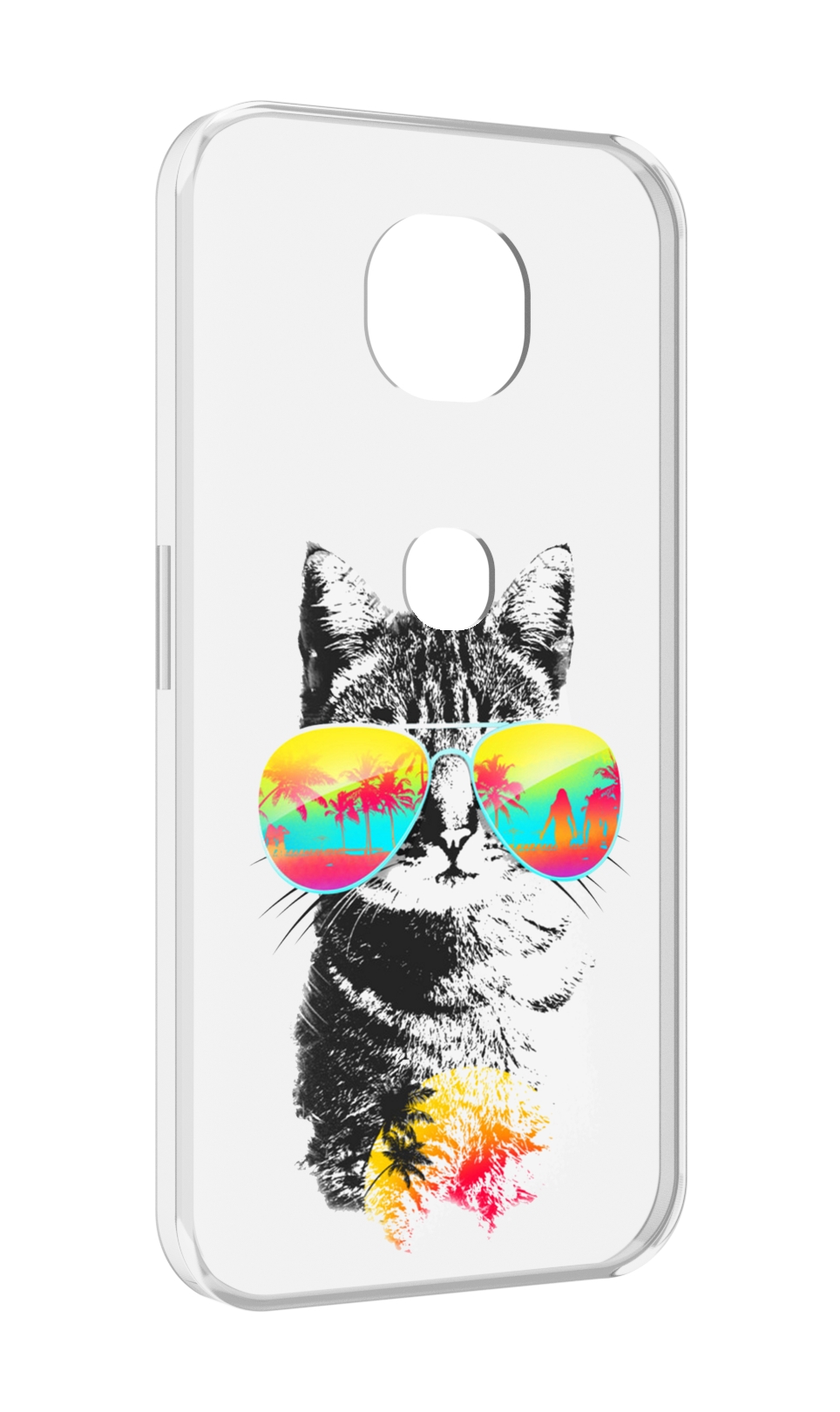 

Чехол MyPads крутой кот для Motorola Moto G5S (XT1799-2), Прозрачный, Tocco