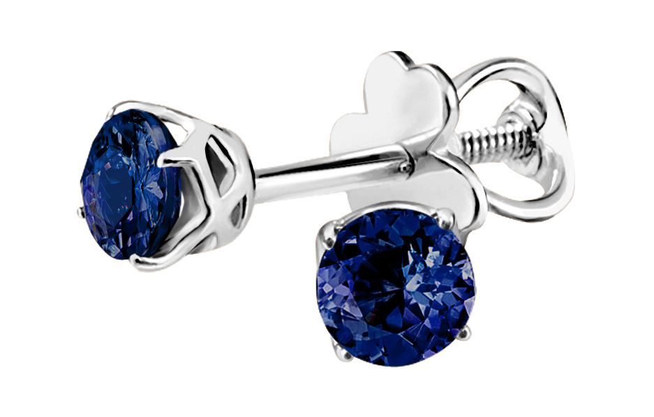

Серьги из белого золота с иолитом СБ Золото SG-26/93776, SG-26/93776