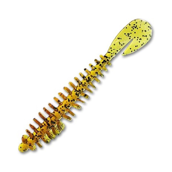 

Силиконовая приманка REINS ROCKVIBE GRUB 4" Цв. 430-Motor Oil Gold FLK, Желтый, Rockvibe Grub