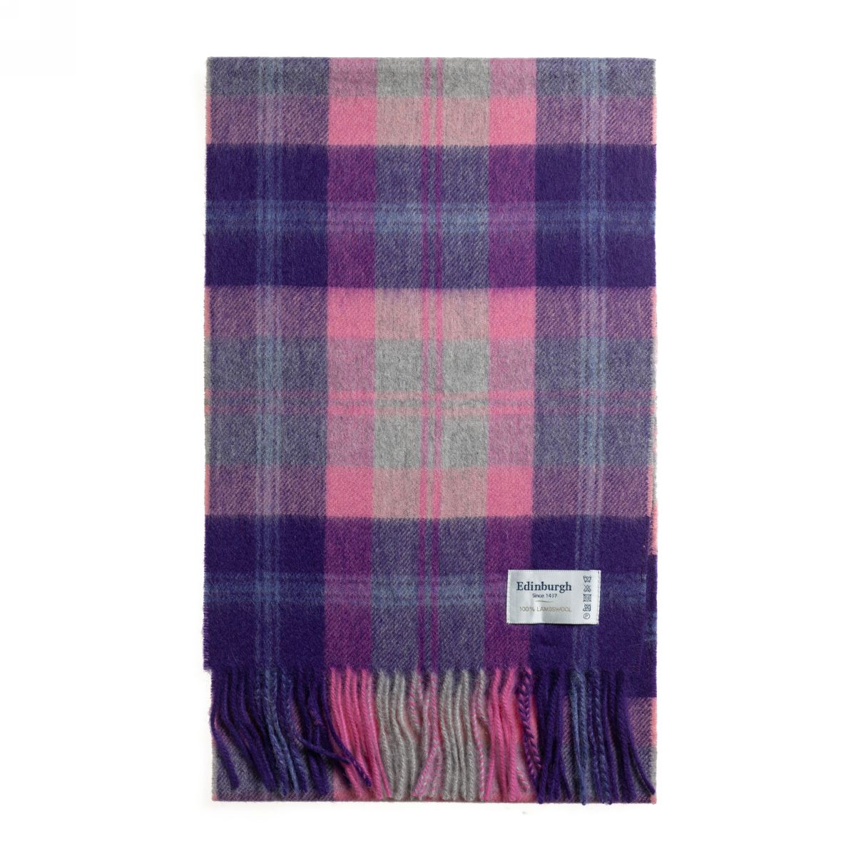 

Шарф унисекс Edinburgh Lambswool Scarf фиолетовый, 178х26 см, Lambswool Scarf