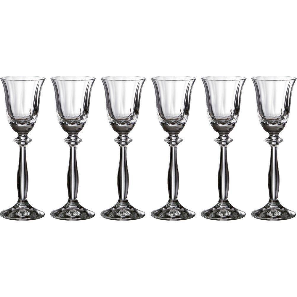 

НАБОР РЮМОК ИЗ 6 ШТ. "АНЖЕЛА ОПТИК" 60 МЛ ВЫСОТА=17 СМ серебряная отводка