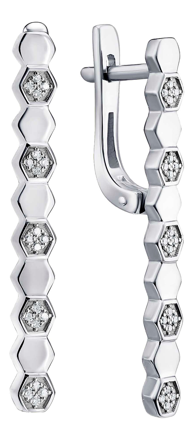 

Серьги из белого золота с бриллиантом Excellent 02-12-0558, 02-12-0558