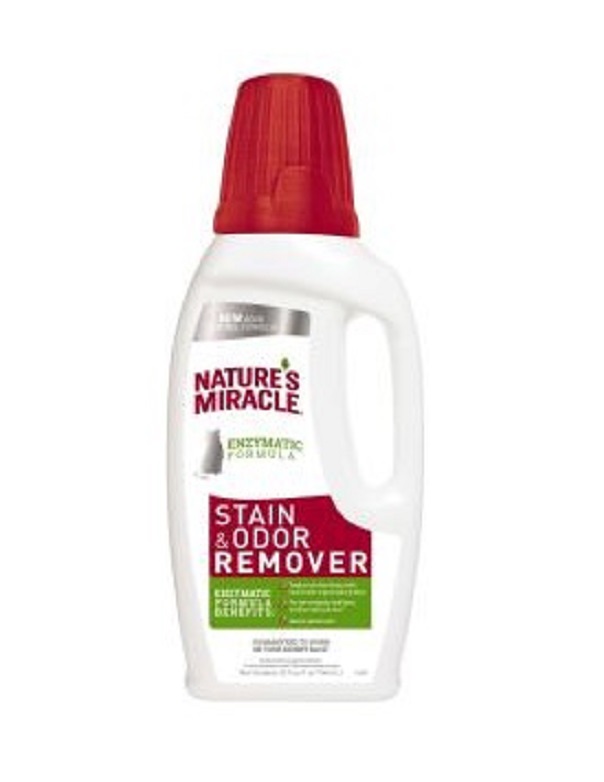 фото Средство от пятен и запахов nature's miracle jfc s&o remover 8 in 1 универсальное, 945мл nature’s miracle