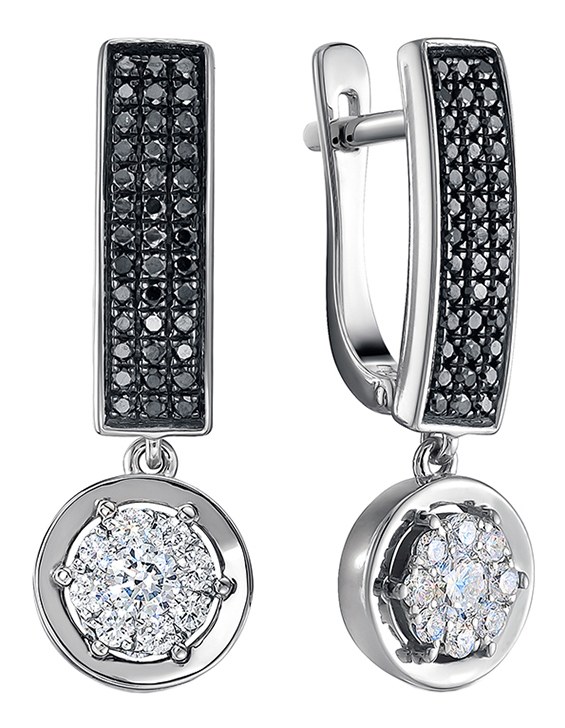 

Серьги из белого золота с бриллиантом Vesna jewelry 21937-256-142-00, 21937-256-142-00
