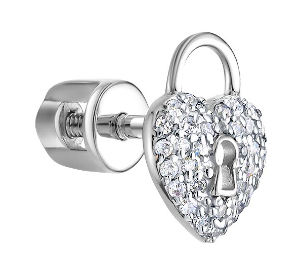 

Моносерьга из белого золота с бриллиантом Vesna jewelry 41404-251-01-01, 41404-251-01-01