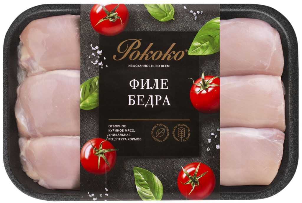 

Филе бедра цыпленка-бройлера Рококо охлажденное, 600-700 г