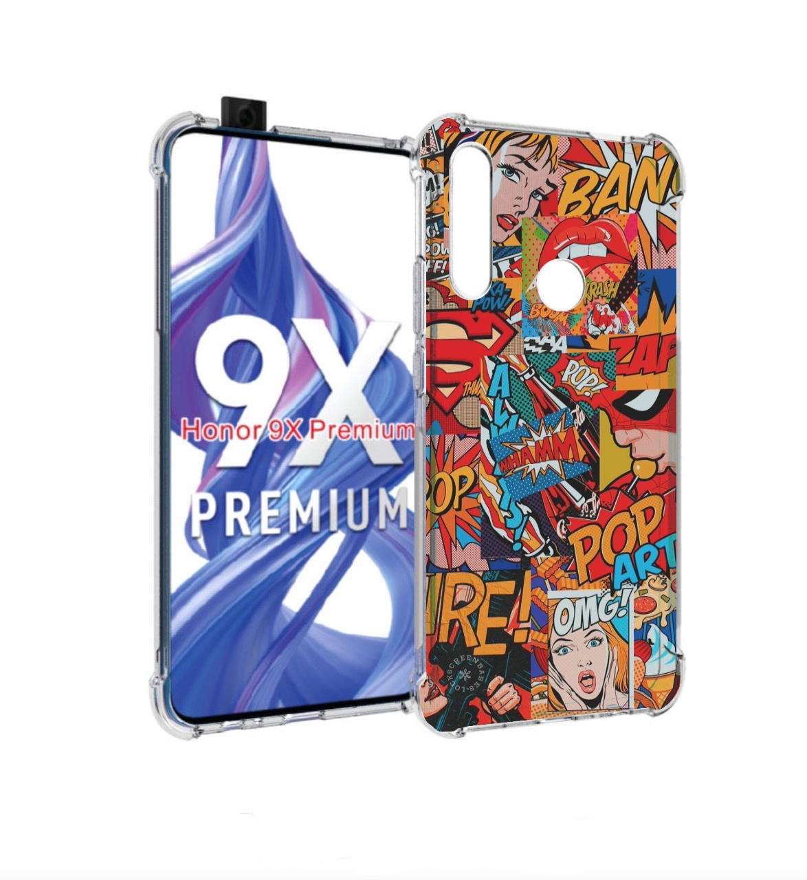 

Чехол бампер MyPads Фон для Honor 9X (STK-LX1)/Honor 9X P, Прозрачный, Tocco