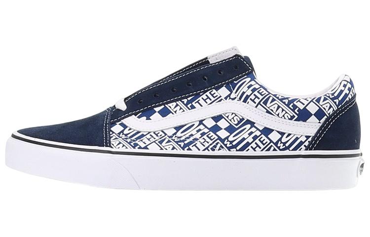 

Кеды унисекс Vans Old Skool LOGO синие 43 EU, Синий, Old Skool LOGO