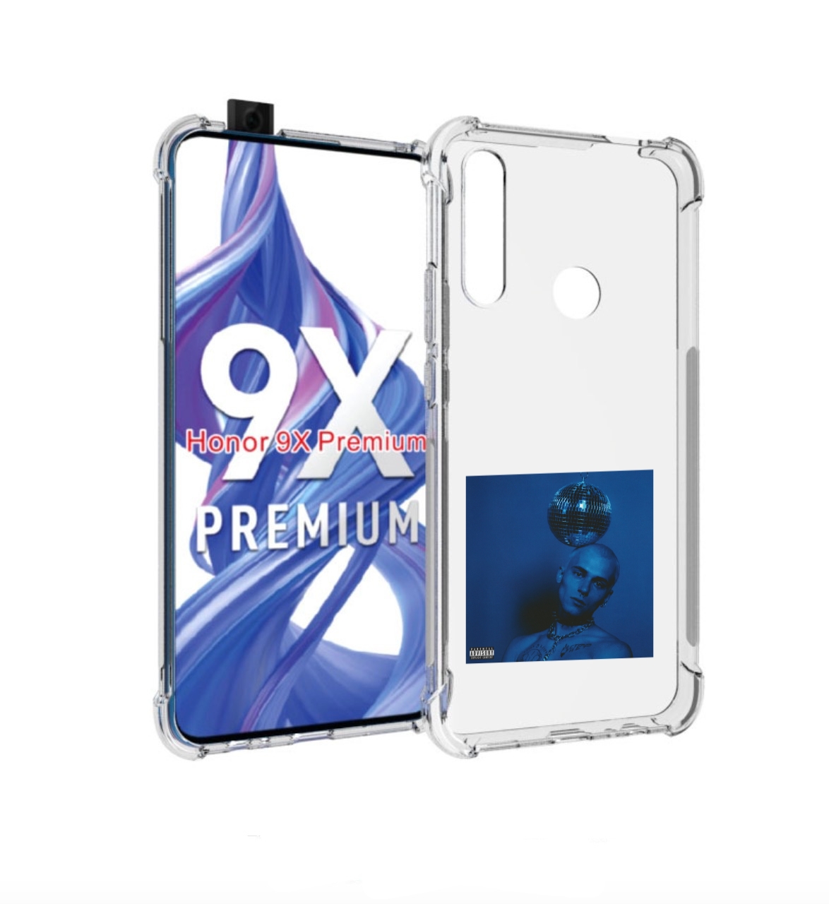 

Чехол бампер MyPads Страха нет OFFMi для Honor 9X (STK-LX1)/Huaw, Прозрачный, Tocco