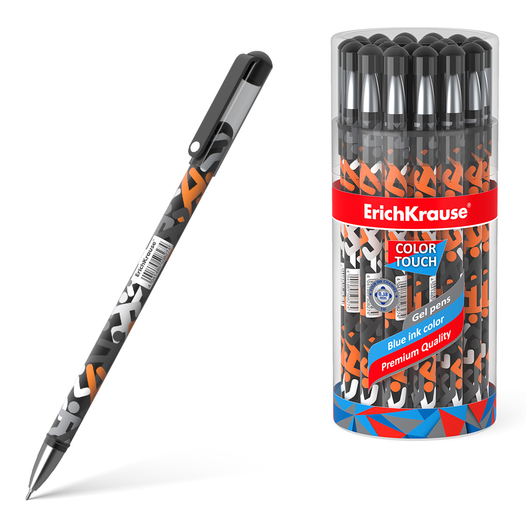 

Ручка гелевая ErichKrause ColorTouch Walkers, цвет чернил синий
