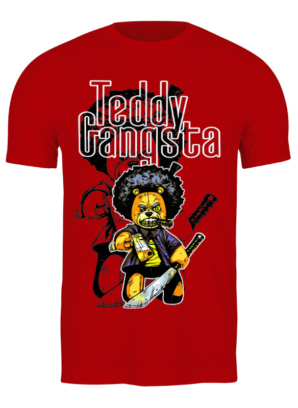 

Футболка мужская Printio Teddy gangsta 2701245 красная 2XL, Красный, Teddy gangsta 2701245