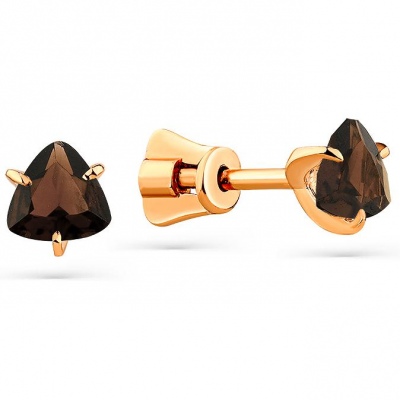 

Серьги из красного золота с 2 раухтопазами Master Brilliant 05-1-103-0400-010, 05-1-103-0400-010