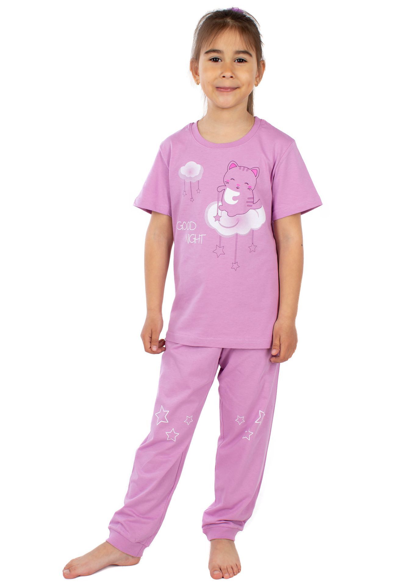 Пижама детская BASIA Л3183-7638, розовый, 116
