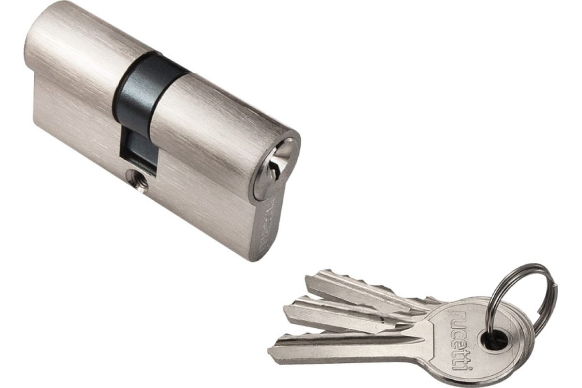 Ключевой цилиндр Rucetti, R60C-SN без завертки, 60мм бесшумная защелка под ключевой цилиндр archie