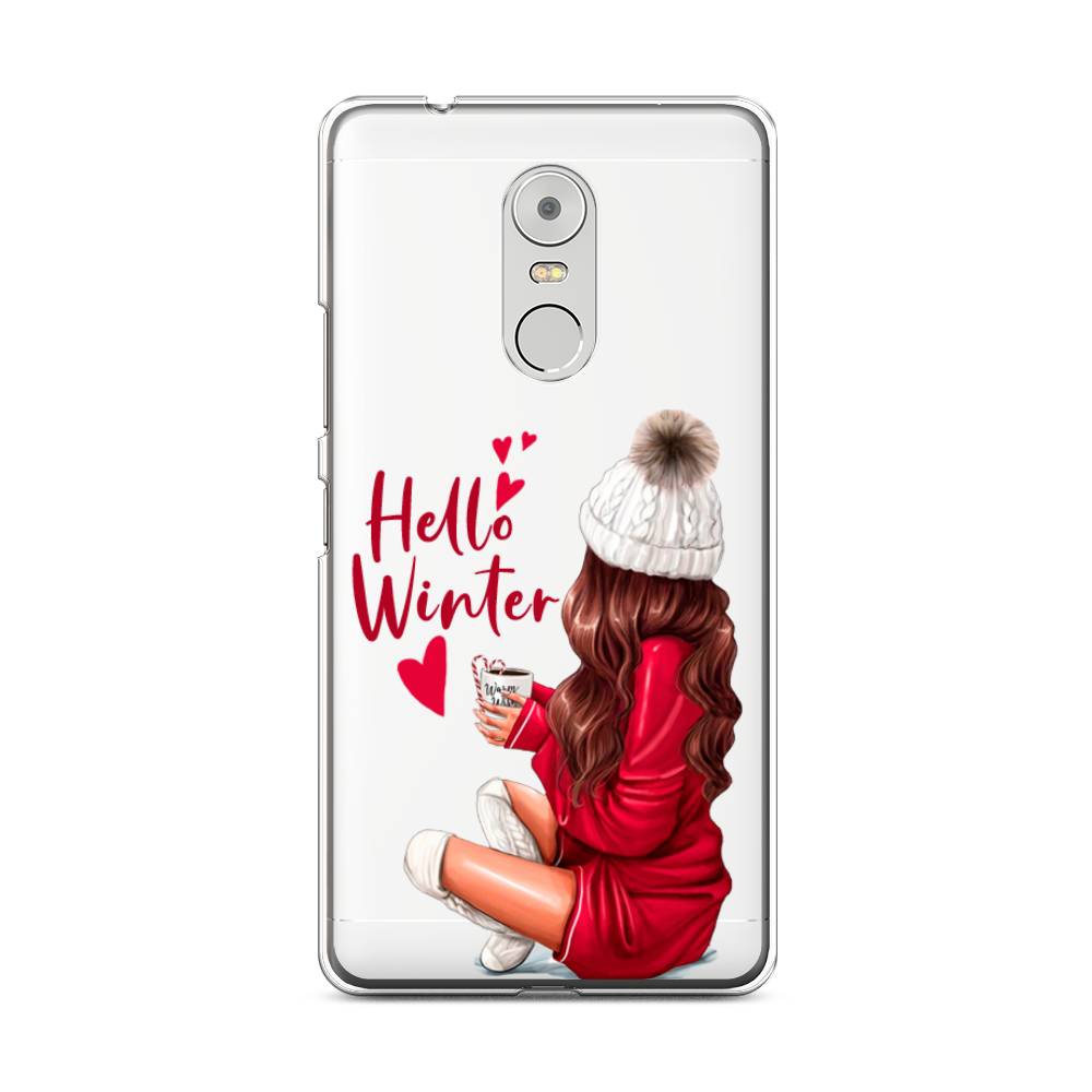 

Чехол на Lenovo K6 Note "Hello winter", Красный;белый;коричневый, 112250-5