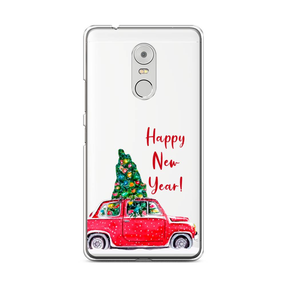 

Чехол на Lenovo K6 Note "Happy New Year", Красный;зеленый, 112250-5