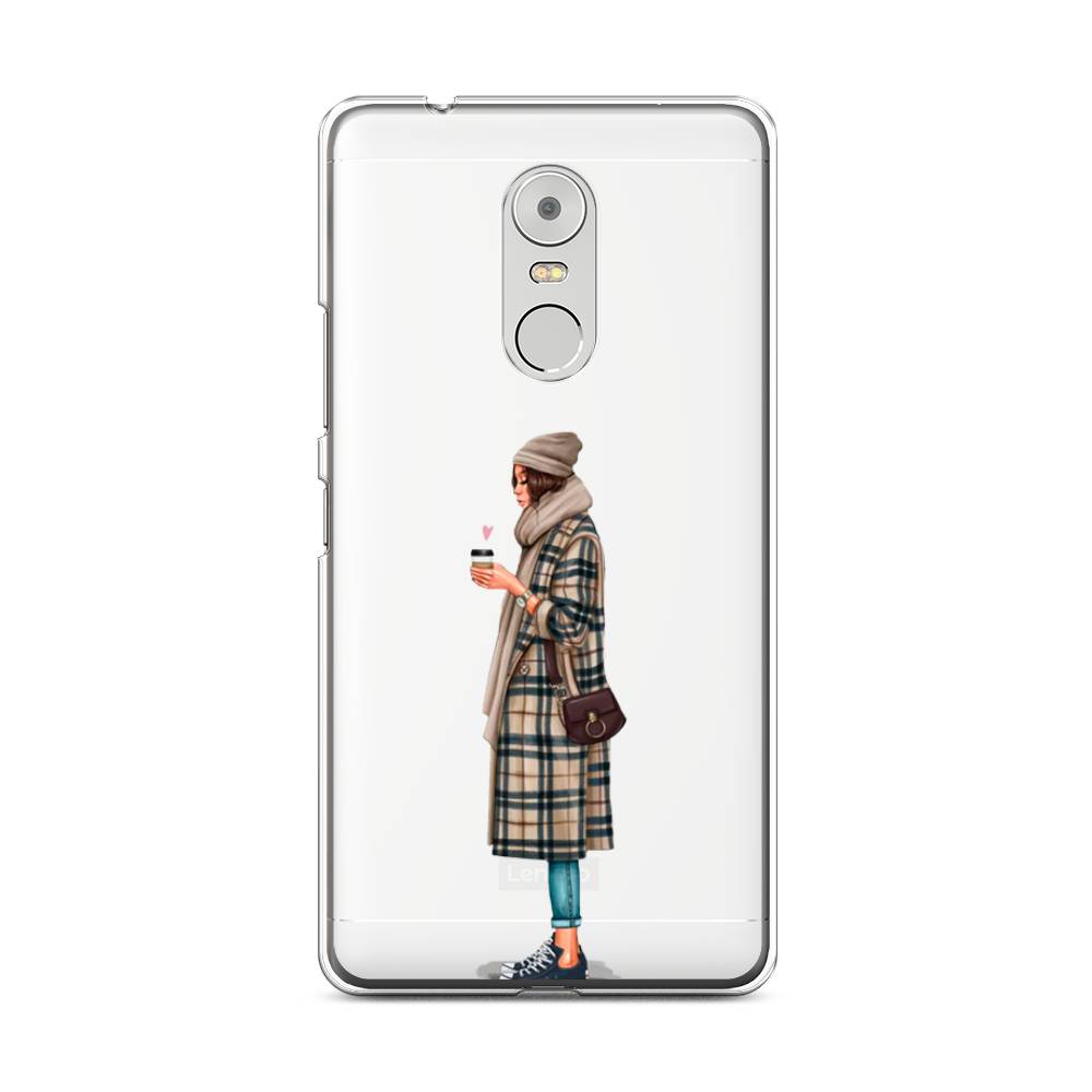 

Чехол на Lenovo K6 Note "Утренний кофе", Коричневый;бежевый, 112250-6