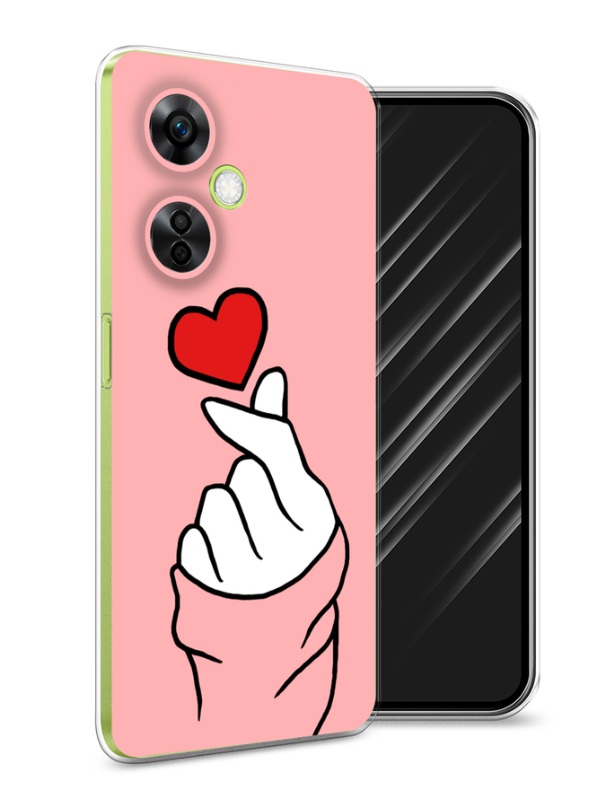 

Чехол Awog на OnePlus Nord N30 5G/Nord CE3 5G/Nord CE3 LITE "Милое сердечко", Белый;красный;черный, 153850-1