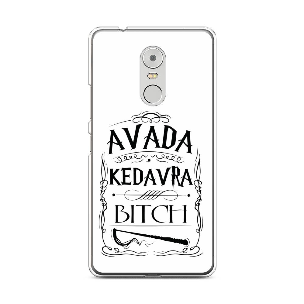 

Чехол на Lenovo K6 Note "Avada kedavra bitch", Белый;серый;черный, 112250-6