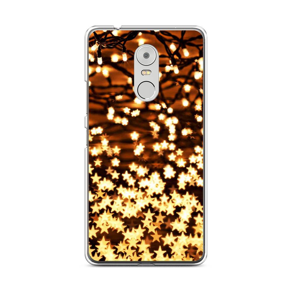 

Чехол на Lenovo K6 Note "Новогодняя гирлянда", Золотистый, 112250-5