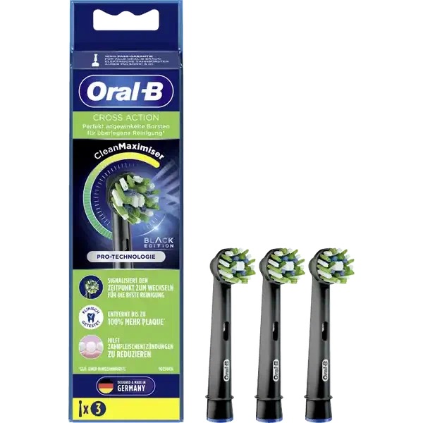 Насадка для электрической зубной щетки Oral-B EB50BRB-3 поворотная регулируемая треугольная головка для замены шваворы на 180 градусов