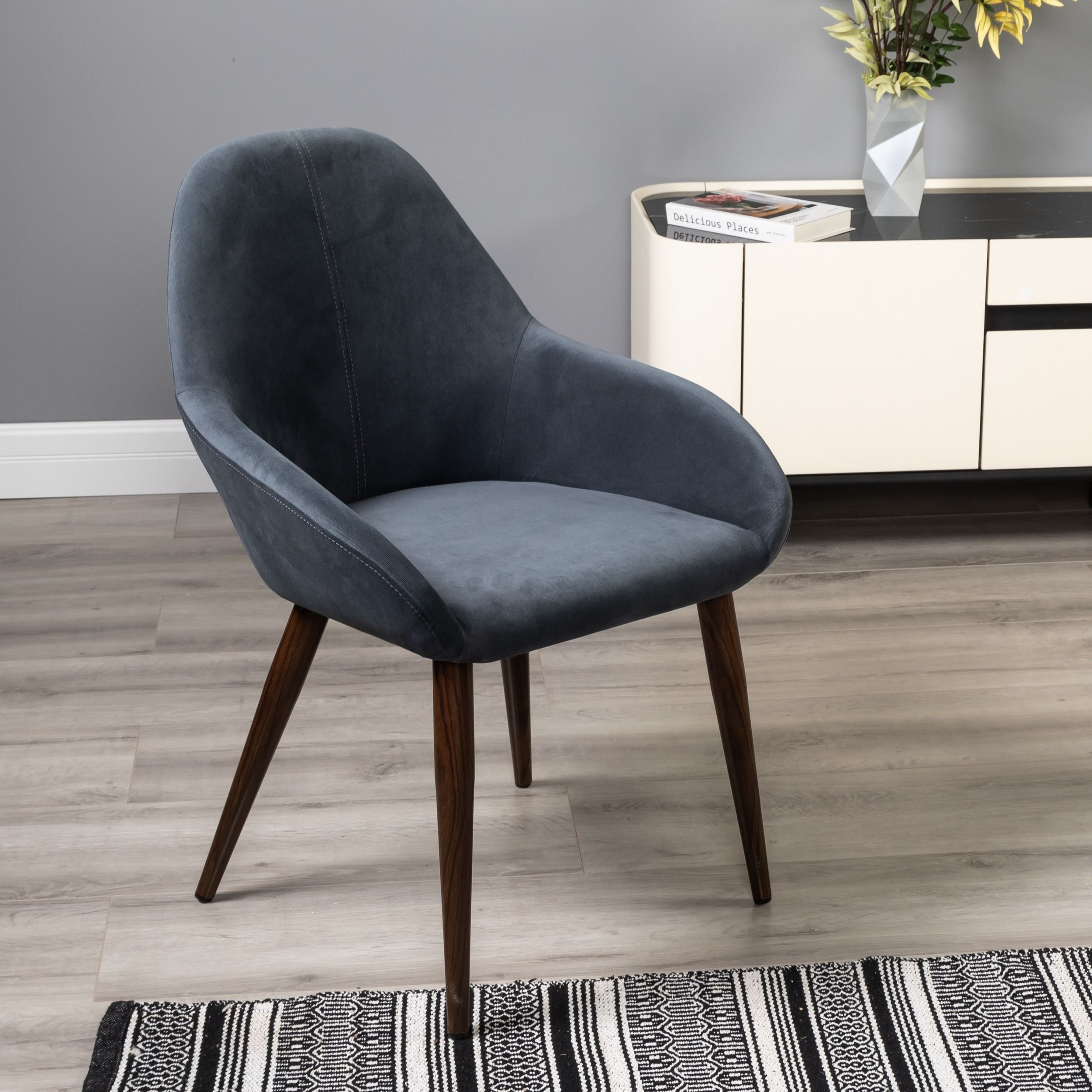 

Стул Helvant Kenya Diag grey / т.орех, Kenya т.орех
