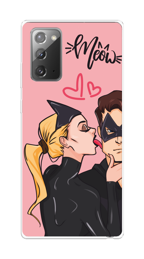 

Чехол Awog на Samsung Galaxy Note 20 "Kiss of Cat Woman", Розовый;черный;бежевый, 2100950-1